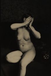 Akt v ateliéru, polovina stereofotografie