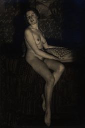 Akt v ateliéru, polovina stereofotografie
