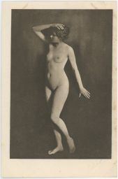 Akt erotika Nackte Dame lehnt an Wand photo Siebert Kilophot A. 4