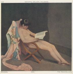 Akt erotika Rousell Dívka s knihou The Reading Girl