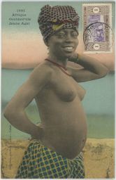 Akt erotika Afrika Senegal Afrique Occidentale Jeune Agni 1918