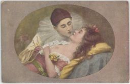 Erotika nahota A. Bellet Pierot a Kolombína Salon J.P.P.