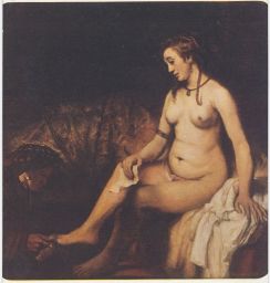 Akt erotika Rembrandt: Bathseba Musée du Louvre