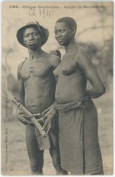 Akt erotika etnografie Afrika Senegal Mankaignes muž a žena
