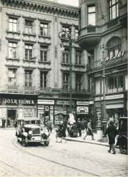 Praha, roh Národní čp. 115 a Spálené ulice (čp.61),