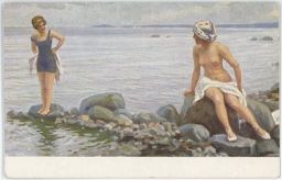 Akt erotika nahota koupel v moři Paul Fischer