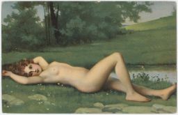 Akt erotika nahota mladá dívenka Jean Jacques Henner Najade Stengel