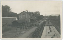 Nádraží Trenčin Sokol Sokolský zájezd na Slovensko 15.-16.5.1921
