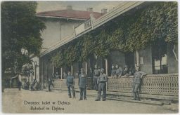 Železnice nádraží armáda Polsko Dębica Tarnow 1916