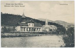 Železnice nádraží Dorna Watra Bad Vatra Dornei Rumunsko 1914