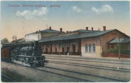 Železnice nádraží Jaroslaw Polsko 1918