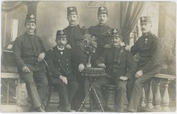 Železnice nádraží drážní zaměstnanci Ljubljana Lublaň Slovinsko 1915