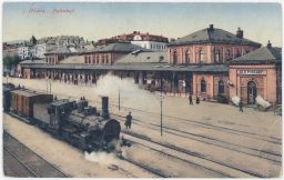 Železnice nádraží Bielitz Bílsko Bielsko Polsko 1914
