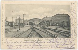 Železnice nádraží Krakow Krakov Polsko 1902