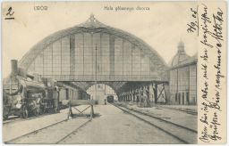 Železnice nádraží Lwów Lvov Ukrajina Polsko 1905