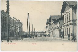 Železnice nádraží České Budějovice 1906