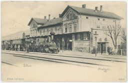 Železnice nádraží Zdice Beroun 1900