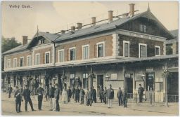 Železnice nádraží Velký Osek Gross Wosek Kolín 1917