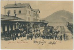 Železnice nádraží Most Brüx 1903