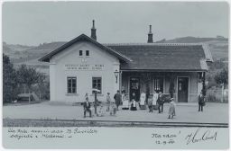 Železnice zastávka Malenice nad Volynkou Strakonice 1900