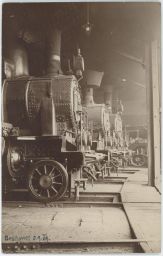 Železnice depo lokomotivy České Budějovice 2.9.1909