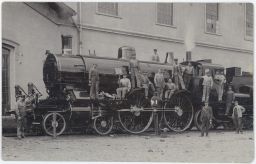 Železnice výtopna Praha Vršovice velká oprava 1908