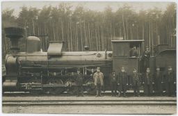 Železnice loko 7483 (přečíslováno 1905) Louny personál