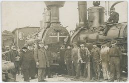 Železnice srážka lokomotiv 411.0 a 232.0 místo neidentifikováno 1914