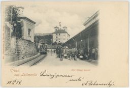 Železnice nádraží Litoměřice 1899
