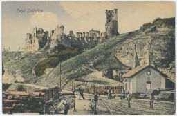 Železnice nádraží hrad Zvířetice