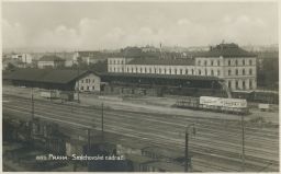 Železnice nádraží Praha Smíchov 20. léta nábytek Matějček