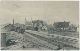 Železnice nádraží Příbor Josef Klvaňa 1913