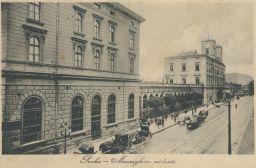 Železnice Masarykovo nádraží Praha střed 20. léta