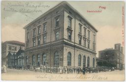 Železnice nádraží Staatsbahnhof Praha 1905