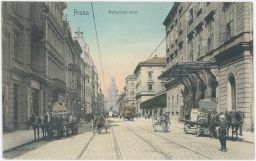 Železnice nádraží Hybernská Prašná brána Praha