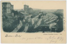 Železnice Wilsonovo hlavní nádraží císaře Františka Praha Bellmann 1890