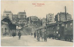 Železnice nádraží odjezd vlaku Zvonařka Královské Vinohrady Praha