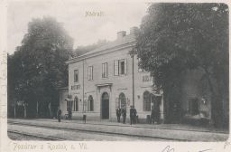 Železnice nádraží Roztoky nad Vltavou poštou roku 1901 nakl. Čech