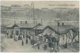 Železnice nádraží Praha Vinohrady 1917