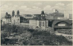 Železnice nádraží Wilsonovo hlavní nádraží císaře Františka Praha