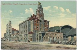 Železnice nádraží Wilsonovo hlavní nádraží císaře Františka Praha 1911