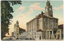 Železnice nádraží Wilsonovo hlavní nádraží císaře Františka Praha 1910