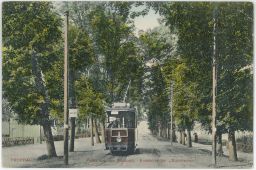 Železnice tramvaj městský park Opava Troppau