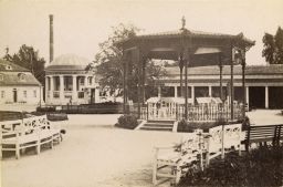 Františkovy Lázně, hudební pavilon u Františkova pramene, vizitka