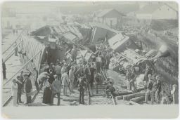 Železnice vlakové neštěstí Tábor 3.12.1895 lokomotiva 324.1