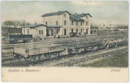 Železnice nádraží Nepomuk Plzeň-jih 1901