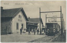 Železnice nádraží Bechyně Tábor nakl. Zeis 1913