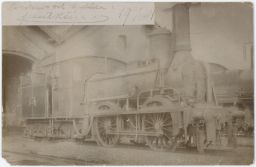 Parní lokomotiva s tendrem. Engerth. Kolem roku 1911