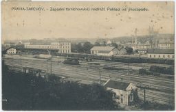 Železnice nádraží Praha Smíchov V.K.K.V. 20. léta