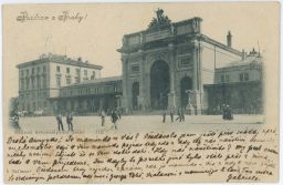 Železnice Těšnovské nádraží Bellman 1898